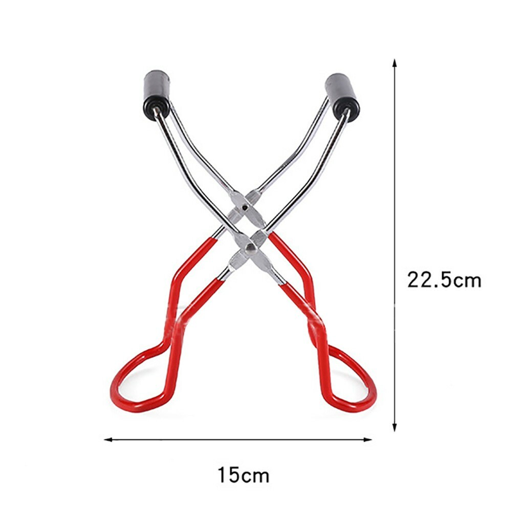 Green 1PC Stainless Steel Jar Lifter Canning Jar Lifter Tongs with Grip Handle for Safe and Secure Grip