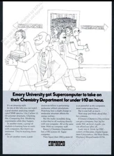 1972 DEC DECSystem 10 super computer Emory University Digital vintage print ad