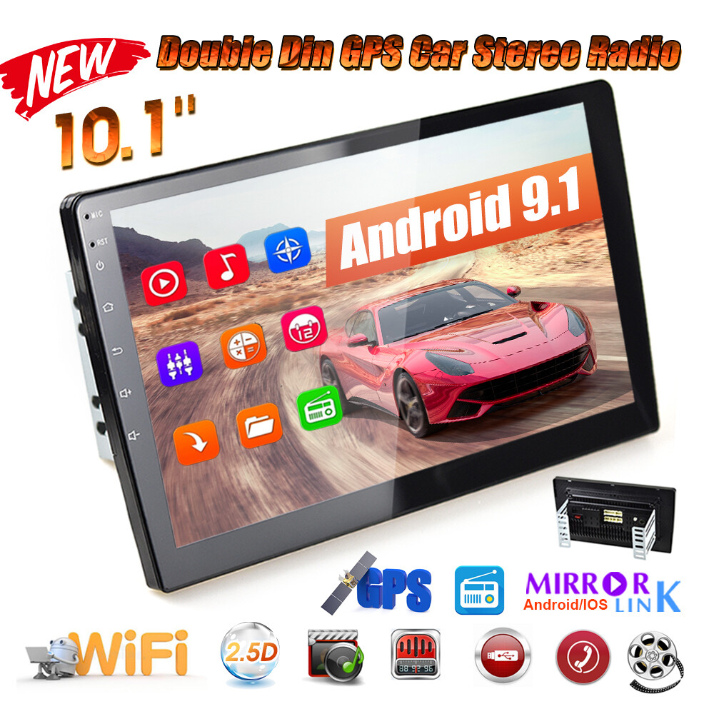 2 Din 10.1'' Android 9.1 Radio de Coche Pantalla táctil MP5 Reproductor...