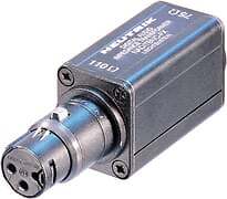 Neutrik NADITBNC-FX 3p Extended XLRF In at 110 Ohms to BNC Out @ 75 Ohms Adapter