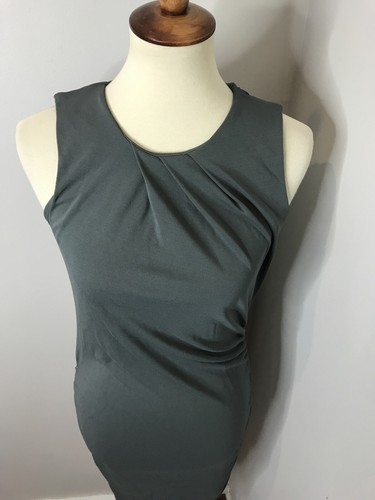 Poleci Green Sleeveless Bodycon Rayon Midi Dress Small S - 第 5/8 張圖片
