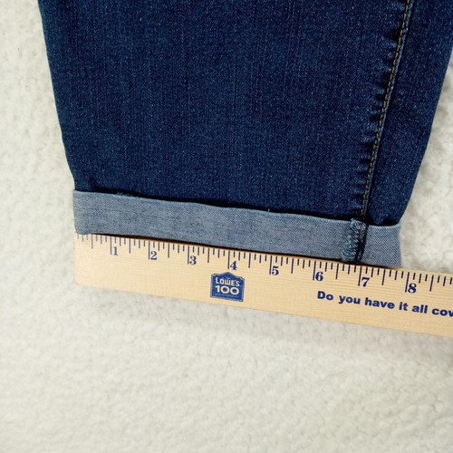Nine West Jeans Christie Capri Womens 16 (35) Blue Stretch Denim Cotton Blend - Picture 7 of 10