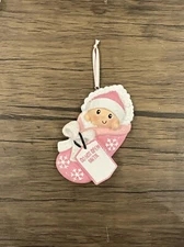 Baby Girl Do Not Open Until Personalized Christmas Ornament