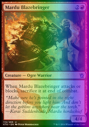 Magic the Gathering MTG Mardu Blazebringer (115) Khans of Tarkir   LP FOIL - Picture 1 of 1