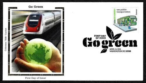 USA, SCOTT # 4524, COMPLETE SET OF 15 COLORANO FDC COVERS GO GREEN, RECYCLE 2011 - Picture 13 of 18