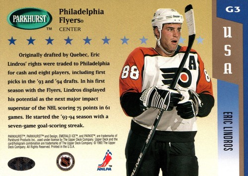 INSERTOS PARA TARJETAS DE HOCKEY ERIC LINDROS - ELIGE DE LA LISTA - Imagen 78 de 150