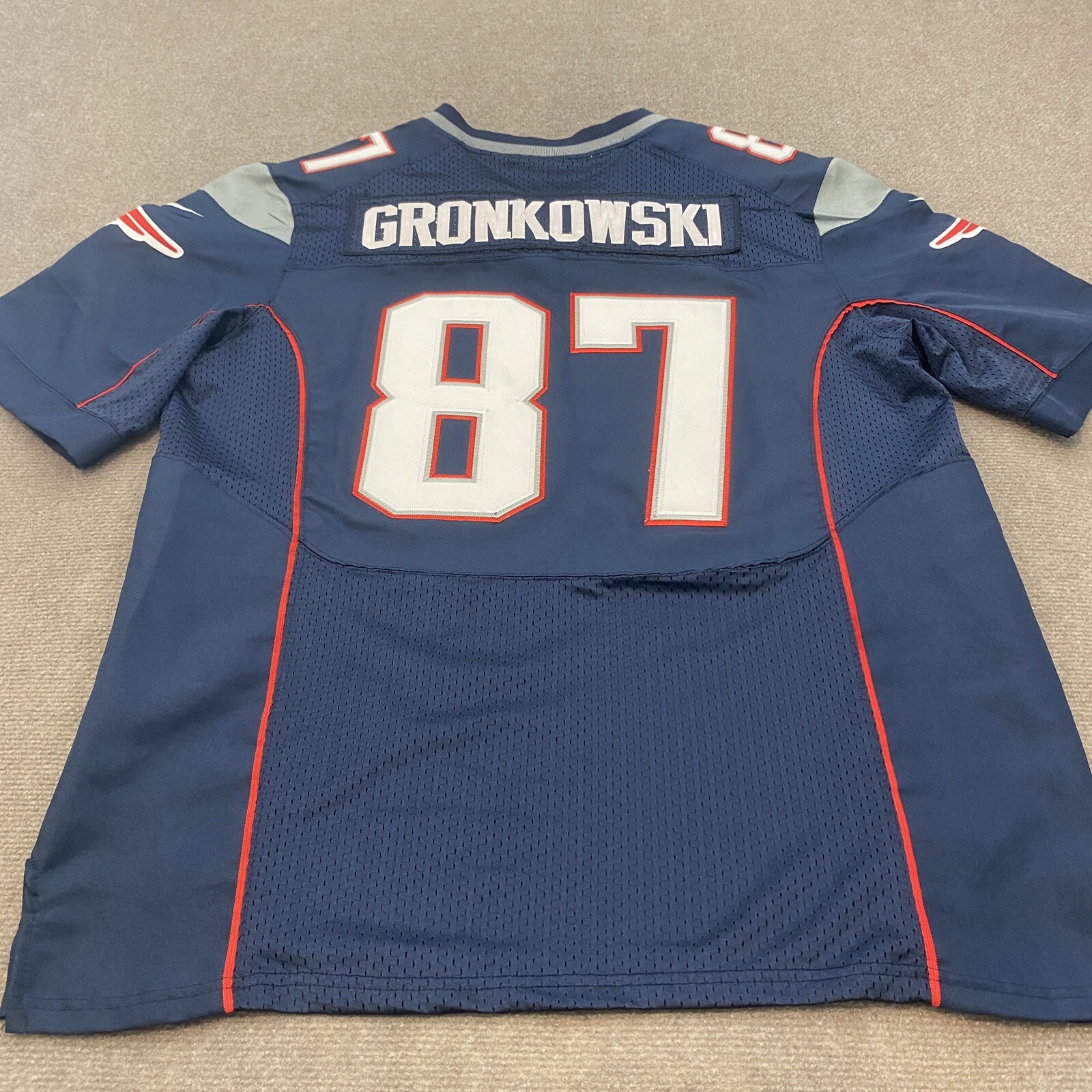 New England Patriots Jersey Rob Gronkowski Nike NFL On Field Stitch Size 48 - Picture 5 of 11
