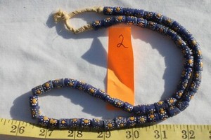 Fancy-Krobo-Powder-Glass-Beads-Ghana-African-Beads-Blue-White-Yellow-59pc-2