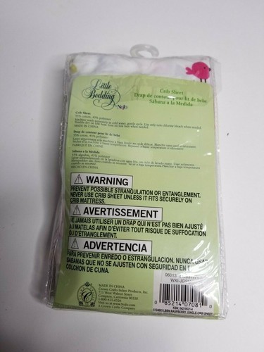 NIP Nojo Little Bedding Raspberry Jungle Girls Nursery Crib Sheet - Picture 2 of 2