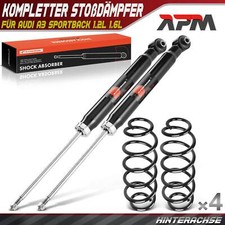 4x Komplett Stoßdämpfer Federbein Satz Hinten für Audi A3 8V1 8VK 8VM 8VS 8 8VF