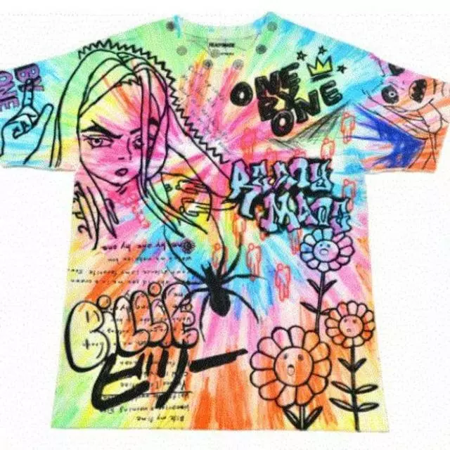 READY MADE Billie Eilish Kaikai Kiki Takashi Murakami Tee shirt