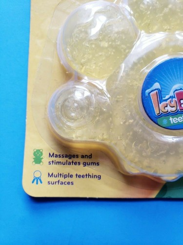 INFANT NUBY SOOTHING YELLOW MASSAGES STIMULATES TEETHER 3+MONTHS NEW BPA FREE - Picture 6 of 9