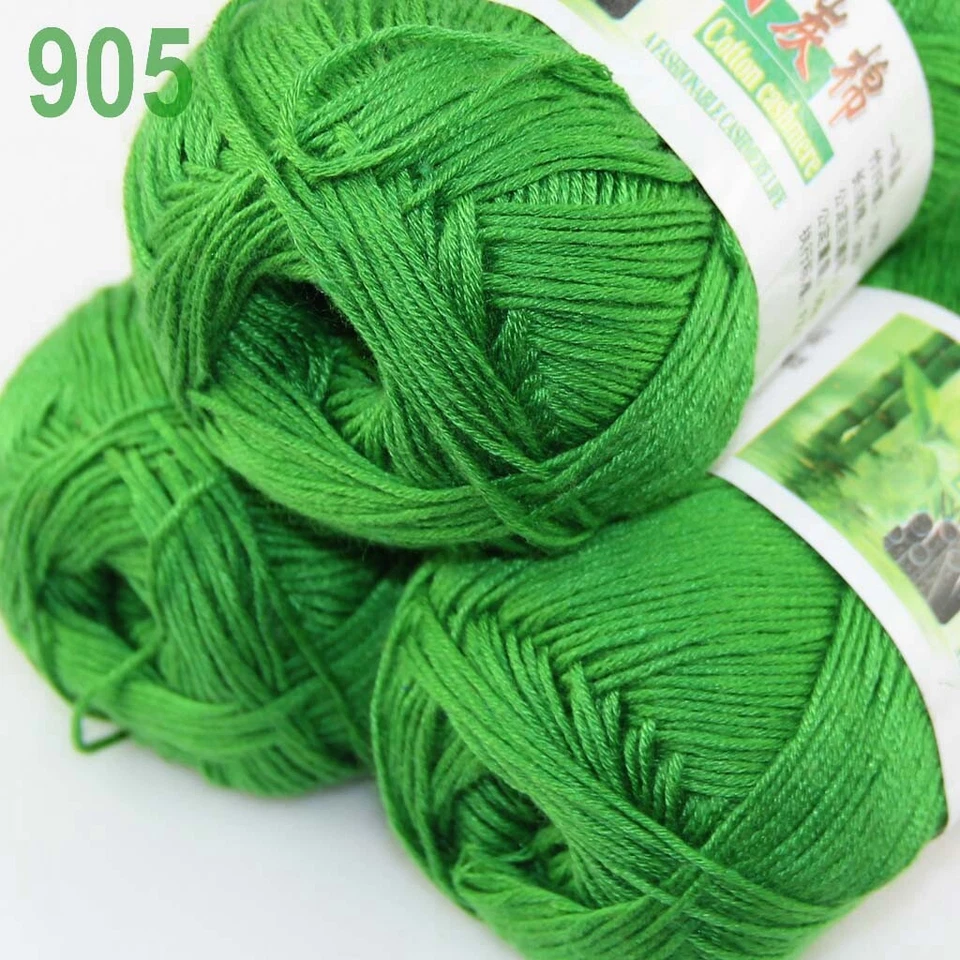 Sale Lot 6SkeinsX50g Soft Bamboo Cotton Baby Wrap Hand Knitting Crochet Yarn 905 - Image 2 of 4