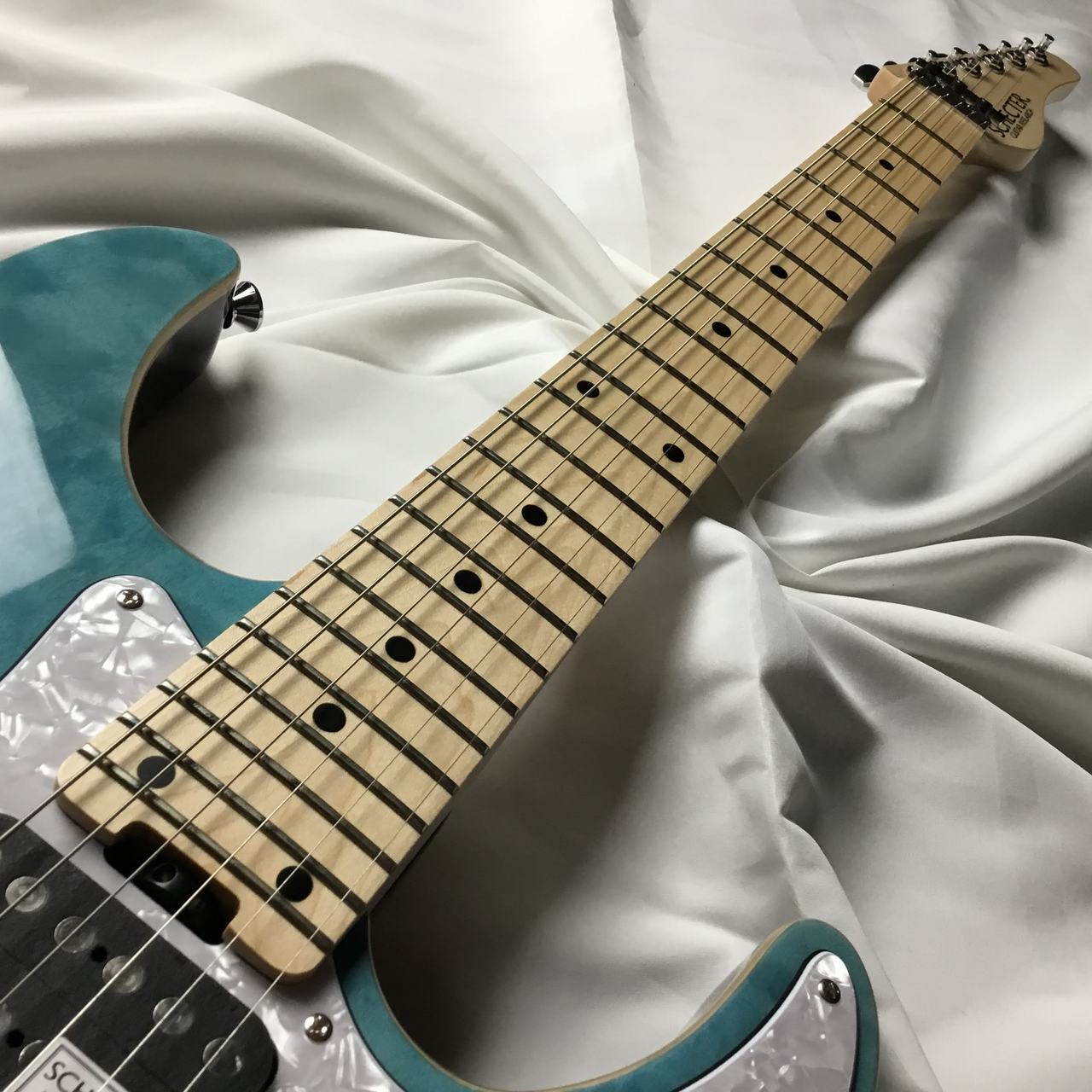 SCHECTER: SCHECTER SD-2-24-AL/M/AQB/AquaBlue Electric Guitar