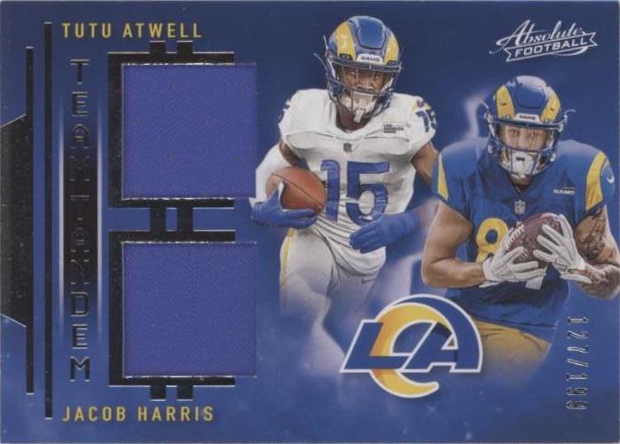 2021 Panini Absolute Jacob Harris Tutu Atwell #TTM-LAR - 1 of 2