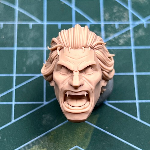 1/10 Scale The 2099 Spider-Man Head Sculpt Unpainted Fit 7" Neca Figure V4 Style - Picture 1 of 2