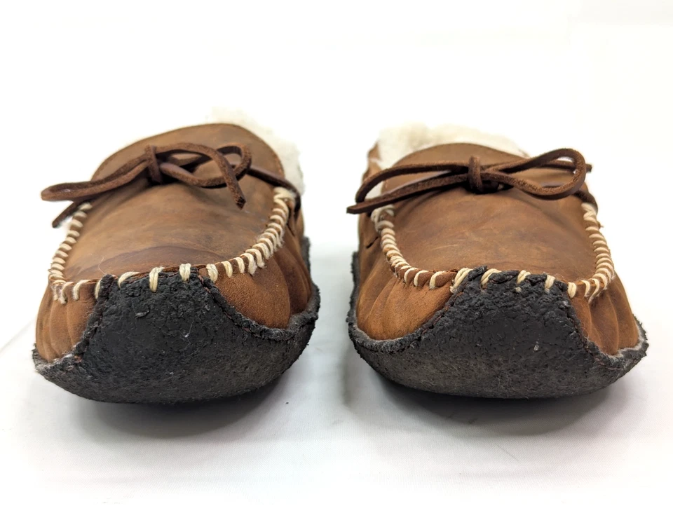 Cabelas Cuero de Oveja Forrado Barco Encaje Mocasín con Suela de Crepé, Hombres 11 M, Marrón Foto 2 de 4