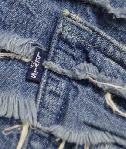 LEVIS Bola shag TRUCKER Denim JACKET XS size 4-6-8 CROP womens jeans 67532-0001 - Picture 6 of 14