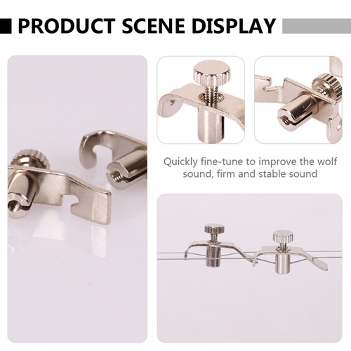 4PCS Erhu Replacement Accessories Stainless Steel Erhu Fine Tuners violin tuner - Picture 4 of 12