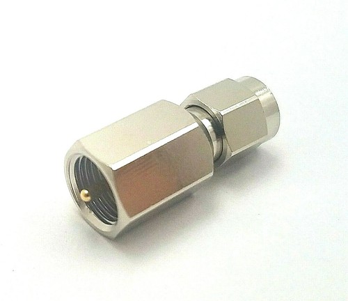 2pcs RF Adaptor FME Male to SMA Male Nickel Body Gold Pin - Bild 4 von 5