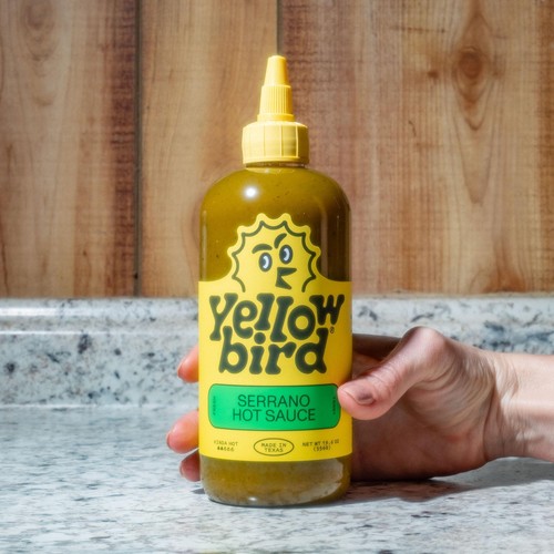 Serrano heiße Sauce von Yellowbird Foods natürlich gentechnikfrei 19,6 Unzen Flasche - Bild 4 von 7