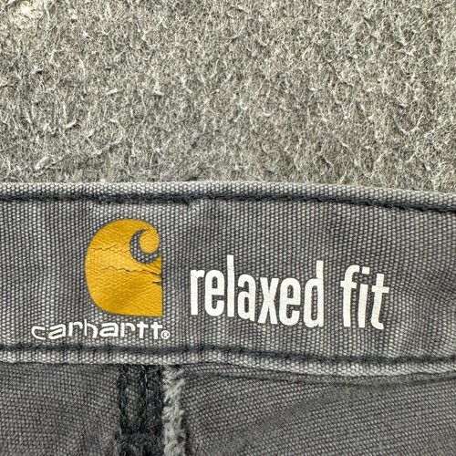 Carhartt Pants Mens 36x30 Grey Carpenter Double Knee Relaxed Fit Rugged Flex - Bild 10 von 22