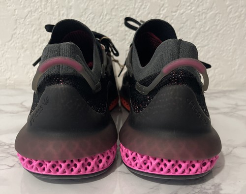 Adidas 4D Fusio Primeknit Black Orange Pink FZ2414 Men's Size 11 - Picture 5 of 6