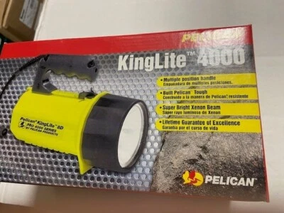Pelican KingLite 4000 Series 8D Flashlight Rugged Emergency Spotlight - NEW