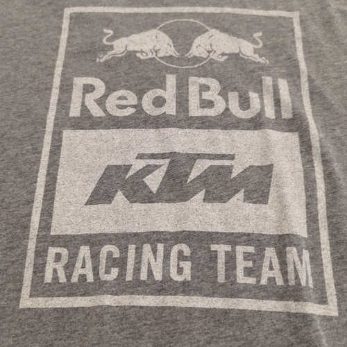 Red Bull KTM Racing Team Logo Gray KTM Racing Team T-Shirt Mens Size M - Picture 2 of 10