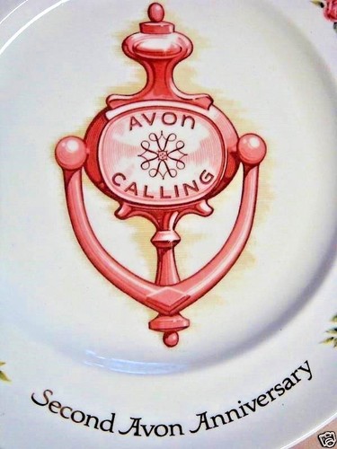 AVON 2nd Anniversary DOOR KNOCKER Commemorative Plate - Picture 2 of 5