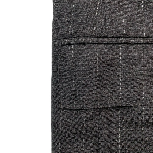 Vintage 44L Polo By Ralph Lauren Clásico Gris Marengo Rayado Lana Suit Hecho Eu - Imagen 6 de 22