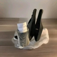 Caddy O Wine Bottle Tote Chiller Black Leather 1465 Cl