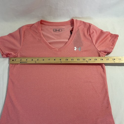 New Under Armour Heatgear VNeck Women's Shirt Activewear Pink Size XS - Bild 5 von 6