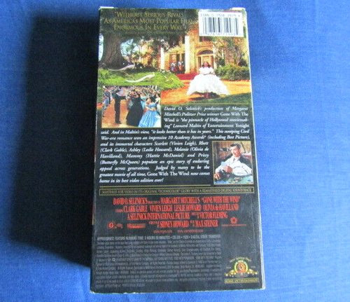 Original Gone with the Wind VHS Movie 2 Tapes - Picture 3 of 4