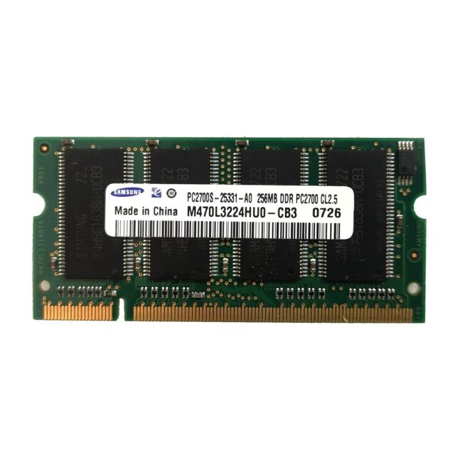 Samsung 512MB SO-DIMM 333 MHz PC-2700 DDR Memory 