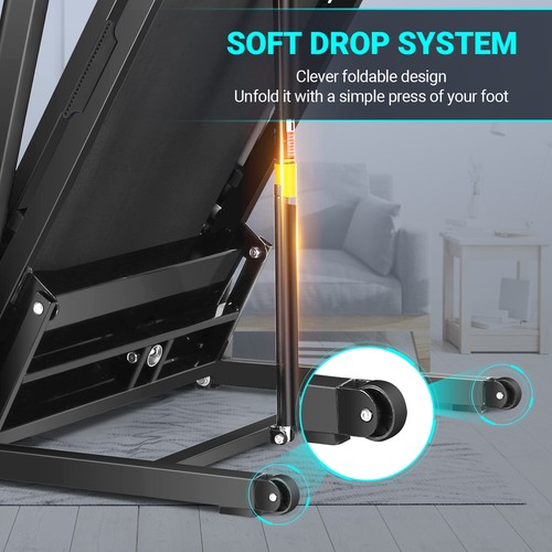 Treadmill w/15% Auto Incline &APP 3.25HP Folding Heavy Duty Treadmill for Home^^ - Picture 26 of 36