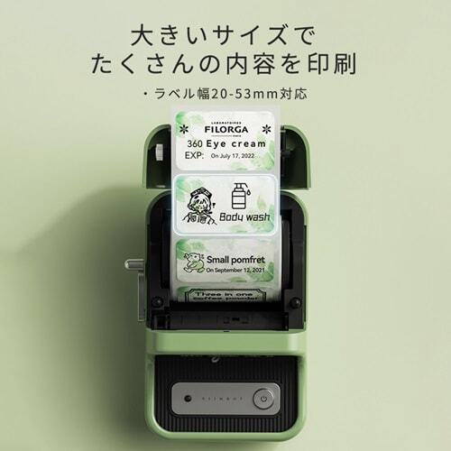 Take-One NIIMBOT-B21GR [Retro style multi-function thermal label printer, green] - Picture 13 of 18
