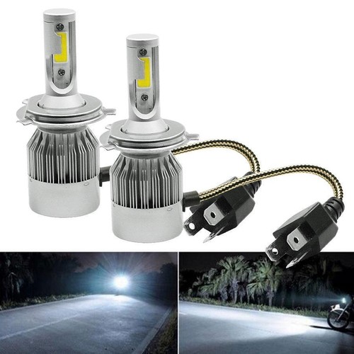 Pair 5x7" 7x6 inch LED Headlight H4 Hi/Lo w/ bulb For Chevy K10 K20 C10 C20 - Picture 15 of 16