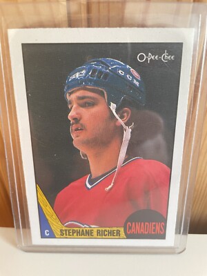 1987-88 O PEE CHEE #233 STEPHANE RICHER ROOKIE RC CANADIENS 87-88 OPC ...