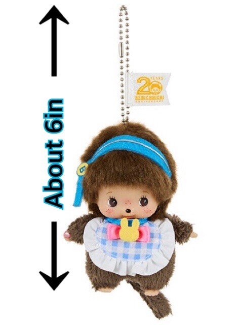 【Monchhichi】Idol SS Bebichichi Key Chain Blue Monchhichi Bebichhichi Idol SS Keychain - Girl & Boy Set