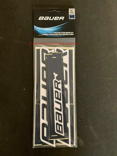 Bauer GSX Goalie Pad Graphic Kit! Pads White Black Red Blue Padskinz Stickers - Picture 5 of 7