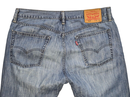 Levis 514 Regular Fit Straight Leg Jeans Herren 36x30 Blau Denim - Bild 3 von 10