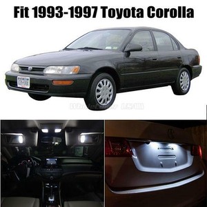 Details About 5pc White Led Light Bulb Package For Toyota Corolla 93 97 Interior Light Package