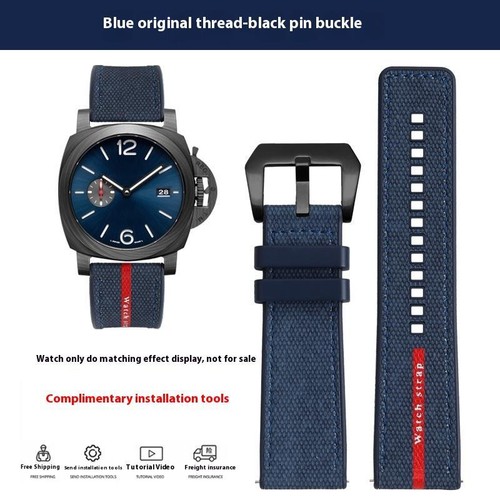 For Panerai Submersible PAM1466/1405 PAM01391 Watchband 24mm Waterproof Strap - Picture 16 of 19