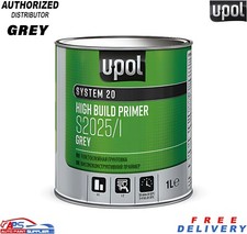 U-POL S2025 1L 2K HS High Build Primer - GREY 4:1 Professional Finish