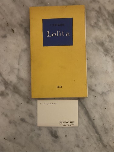 GIRODIAS, Maurice. L’Affaire Lolita: LIMITED EDITION NO. 00105 / 5000. 1957 SOFT - Imagen 1 de 17