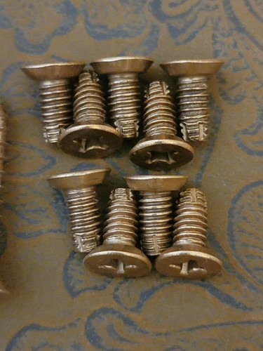 Pacchetti viti cerniera porta metallo ottone satinato #12 x 1-1/4" legno e #12-24 x 1/2" #1 ♜ - Foto 14 di 41