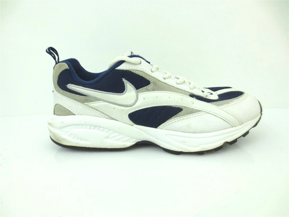 NIKE BRS 1000 Shoes Comfort Sneakers White/Blue Size 9.5 [B62] |