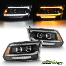 For 09-18 Ram Truck PRO-Series(5th Gen 2500 G2 Style)Black Projector Headlights