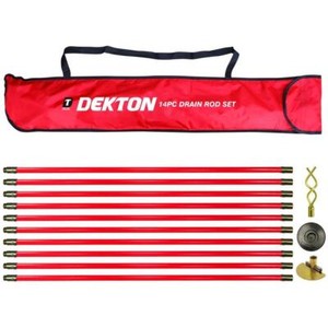 Dekton Pro 30ft Drain Rod Set Kit - DT30311